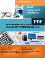 B.Voc II (Fundamentals in Accouting and Technology (Computer Skill) - II