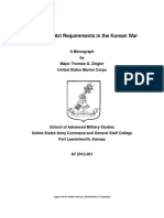 Operational Art Requirements in The Korean War: A Monograph by Major Thomas G. Ziegler United States Marine Corps