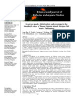 Seagrass Species Distribution and Coverage in The Intertidal Zones of Bucas Grande Island, Surigao Del Norte, Philippines