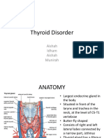 Thyroid Disorder: Aishah Idham Aishah Munirah
