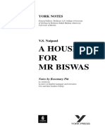 House For MR Biswas Notes PDF