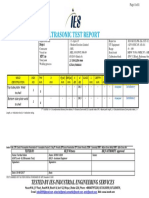 Ultrasonic Test Report: Tested by Ies-Industrial Engineering Services