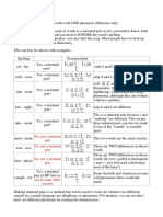 Minimal Pairs