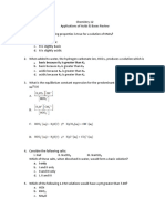 Applications of Acids Bases Review - Key