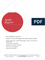 Pentair Noida ARG-407503 WI-820614 Audit Report