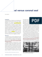 Apical Seal Versus Coronal Seal
