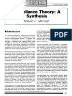 Compliance Theory: A Synthesis: Ronald B. Mitchell