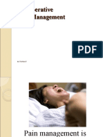 Post Operative Pain Management Power Point Presentation