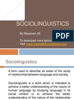 Introduction To Sociolinguistics PDF
