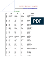 Irregular Verbs: Rumah Bahasa Online