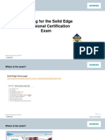 Preparing For The Solid Edge Professional Certification Exam