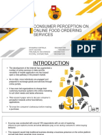Consumer Perception On Online Food Ordering Services