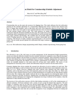 A Slot Reallocation Model For Containership Schedule Adjustment