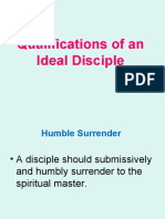 Qualifications of An Ideal Disciple