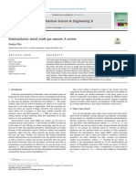 Semiconductor Metal Oxide Gas Sensors MSE B 2018