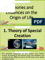 Theories and Evidences On The Origin of Life