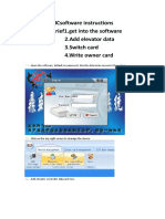 Icsoftware Instructions Procedure Brief1.Get Into The Software 2.add Elevator Data 3.switch Card 4.write Owner Card