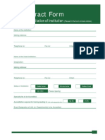 Abstract Form: For Accreditation of Institution