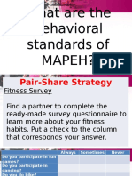 What Are The Behavioral Standards of Mapeh?