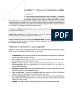 What Is Collection Letter? - Features of Collection Letter