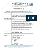 Course Outline in PED 101 SY 2019 ISO Form