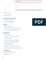 Civil Engineering Fluids Statics Dynamics