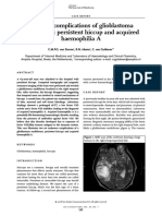 Two Rare Complications of Glioblastoma Multiforme: Persistent Hiccup and Acquired Haemophilia A