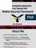 Automated Mobile Application Security Assessment With MobSF