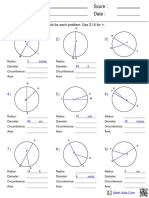 Circumference and Area of Circles