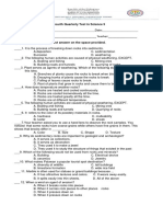 4th Periodic Test in Sci 5 With Tos Revised