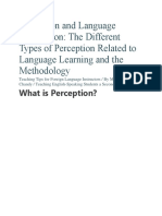 Perception and Language Acquisition