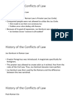 History of The Conflicts of Law