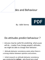 Attitude and Behavior