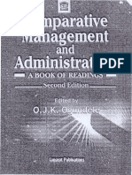 Comparative Management and Administration - Book of Reading PDF