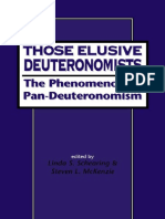 [Journal for the Study of the Old Testament Supplement Series 268] Linda S. Schearing, Steven L. McKenzie - Those Elusive Deuteronomists_ the Phenomenon of Pan-Deuteronomism (JSOT Supplement Series) (1999, Sheffield Academic Press