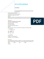 Unit 10 (Gravitation) : Multiple Choice Questions (MCQS)