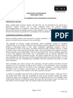 Corporate Governance November 2008 Suggested Answers and Examiner S Comments Important Notice