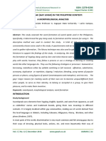 Sward Speak (Gay Lingo) in The Philippine Context: A Morphological Analysis