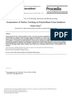 Examination of Surface Tracking On Polyurethane Foam Insulators