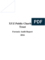 XYZ Public Charitable Trust: Forensic Audit Report 2016