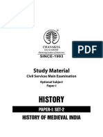 History of Medieval India Paper-I, Set-2