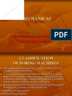 Mechanical: SUB: Manufacturing Processes-1 Topic:Boring Machine