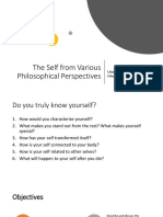 Lesson 1. The Self From Various Perspectives