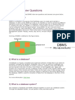 DBMS Interview Questions