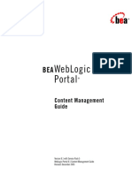 Weblogic Portal: Content Management Guide