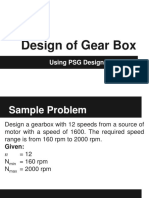 Design of Gear Box