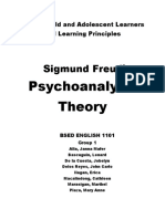 Sigmund Freud's: Psychoanalytic Theory
