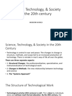 Science, Technology, & Society in The 20th Century: Modern World