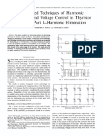 Generalized Techniques of Harmonic Elimination and Voltage Control in Thyristor Inverters Part I Harmonic Elimination