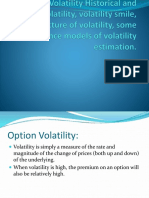 Options Volatility Historical and Implied Volatility, Volatility